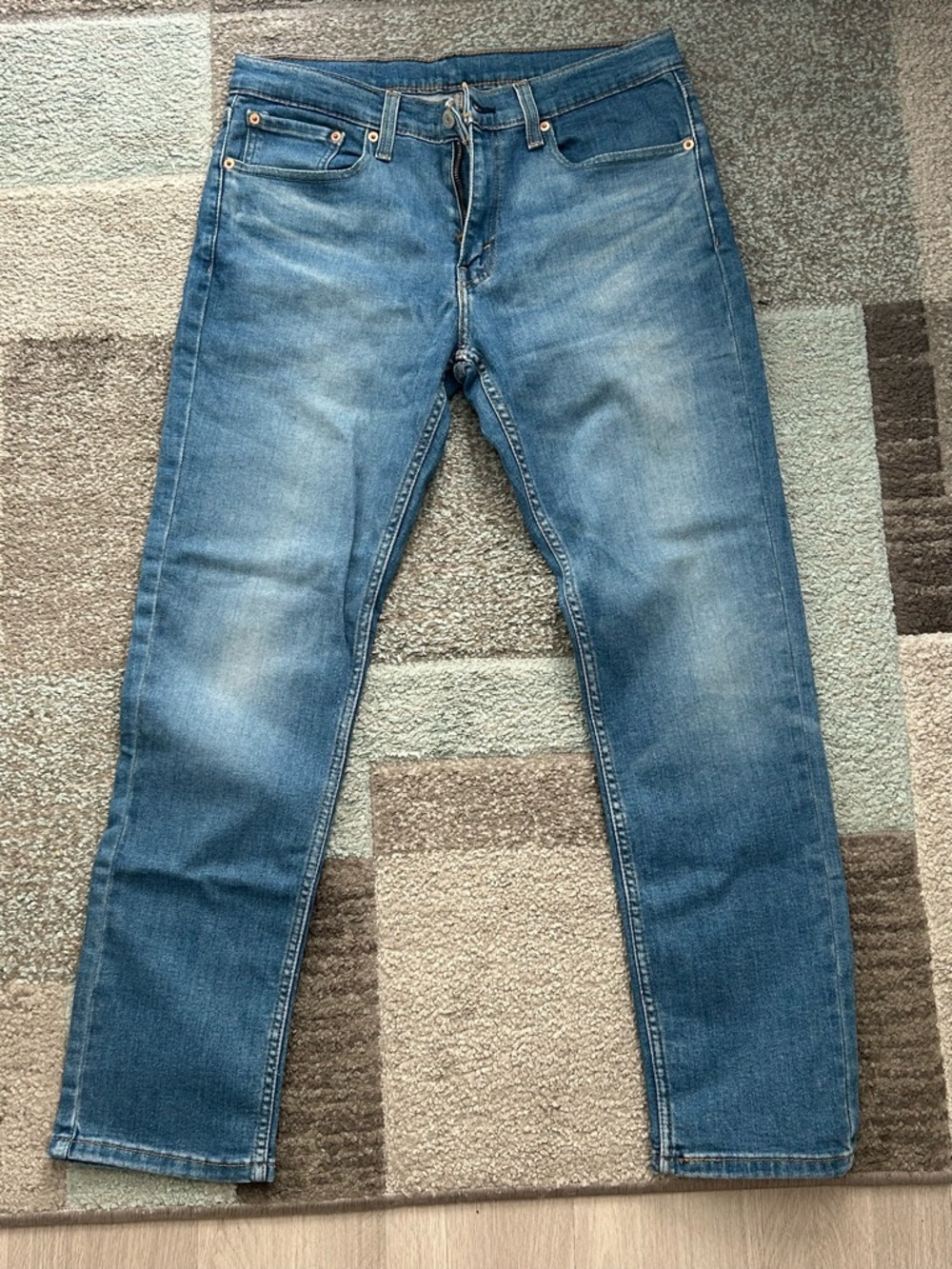 Levi 511 Men's Blue Washed Slim Straight Jeans